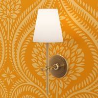 Florence damask / Large scale / yellow