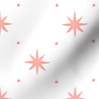 astra | watercolor stars peach coral orange