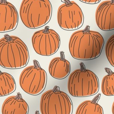 medium vintage pumpkin patch