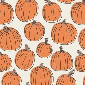 medium vintage pumpkin patch