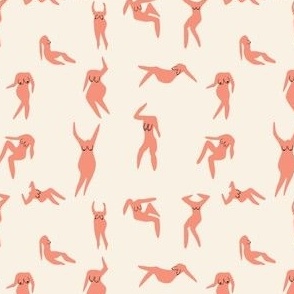Matisse people silhouettes with boobs 4x4 