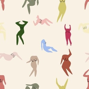 Matisse people silhouettes with boobs 8x8 