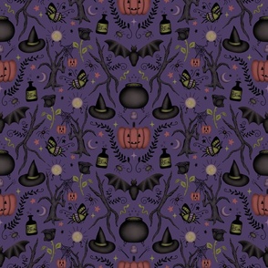 spooky things - purple