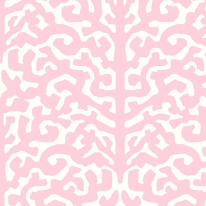 abstract coral / icy pink / large