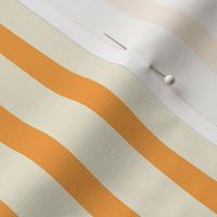 Wonky Yellow Stripes - Medium Scale - Vertical Marigold Light Yellow Mustard Ochre