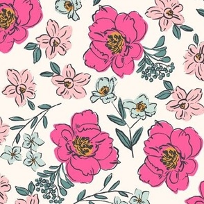 Sweet-pea-floral-in-Hot-pink 11