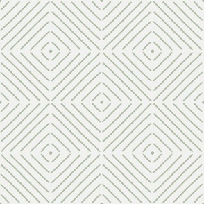 Rustic tile 1A - White and Sage Green