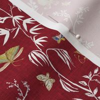Butterfly Chinoiserie (red) MED 
