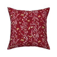 Butterfly Chinoiserie (red) MED 