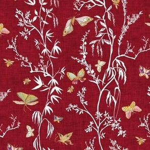 Butterfly Chinoiserie (red) MED 