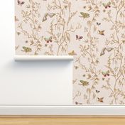 Butterfly Chinoiserie (cream) LRG