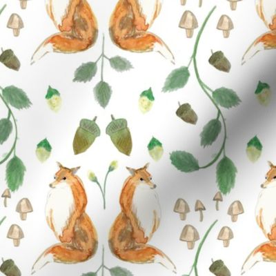 Fox - Quail - Rabbit - Forest Animals - Small Scale - Woodland Theme