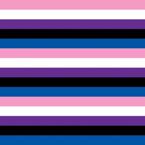 pride stripes 6" genderfluid