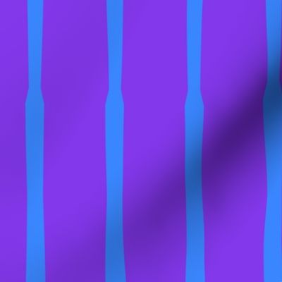 Blue Stripes on Purple - Vibrant Funky Garden Blender 3