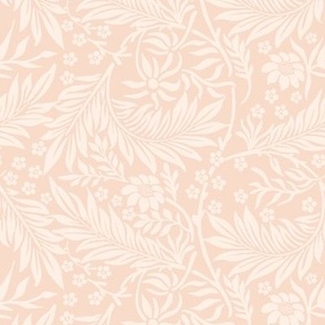 Curly leaves william morris inspired pale peach