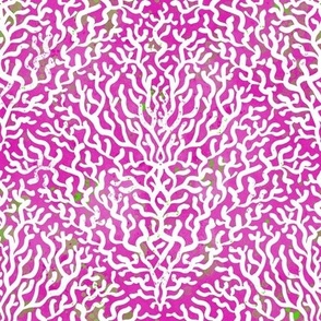 coral reef on hot pink- Frutti di mare collection - abstract texture