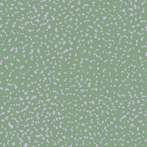 Christmas  retro boho speckles - abstract minimalist sprinkles and spots lilac on sage green