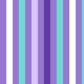 Purple and Turquoise Stripes