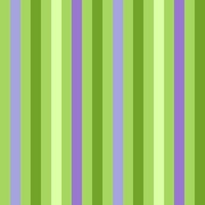 Green and Purple Stripes small scale