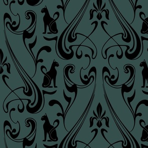 Art Nouveau - Black Cats