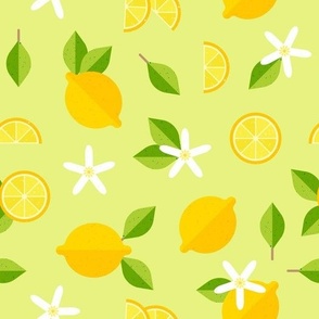 Bright and beautiful lemon flat design