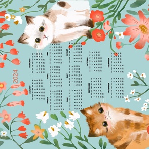 Cats calendar 2024