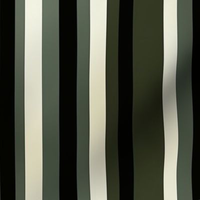 Gothic Elegance: Green and White Stripes on Black - camouflage (10)