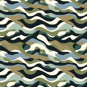 Colorful Concealment: Wavy Lines in Camouflage Palette - camouflage (14)