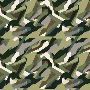 Dynamic Camo: Wavy Army Pattern with Abstract Shapes - camouflage (19)