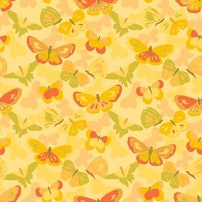 Retro Bohemian Golden Butterflies
