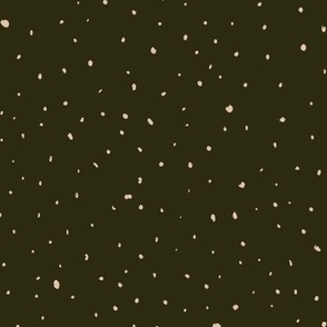 Tiny little messy dots - Dark green