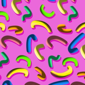 Squiggle, Wiggle and Move - Eye Popping 80s 90s Nostalgic Athleisure & Sportswear Pattern