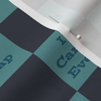 Slang Checkerboard in Teal and Navy