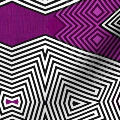 Op art - radiant orchid