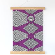 Op art - radiant orchid