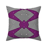 Op art - radiant orchid