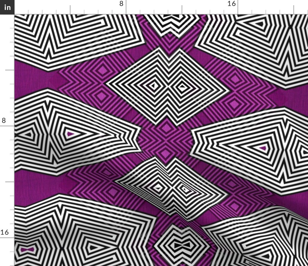 Op art - radiant orchid