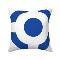Cobalt Monochrome Bold Minimalism; 3200, v01–dot, circle, blue, royal, modern, wallpaper, curtain, bedding, sheets, kitchen, tablecloth, table runner, table