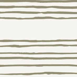 PAVEL STRIPE IN MOSS GREEN AND Cream 1 copy