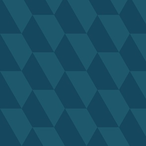 Hexagon Trapezoid Blue and Dark Blue