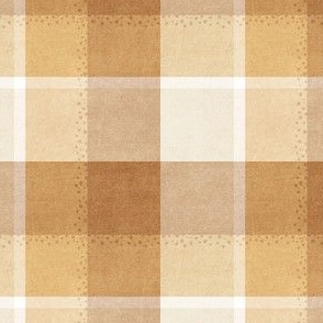 Earthy Brown Plaid with Dots