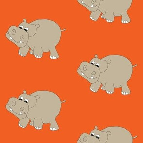 Orange Hippo