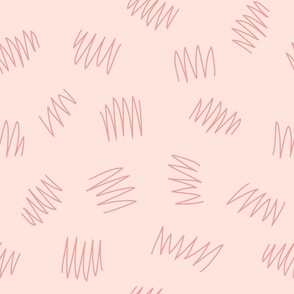 Hand-drawn Squiggles in Soft pinks // Med