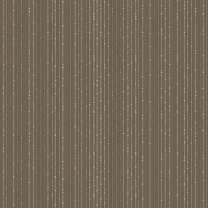 [S] Mint Green Beaded Stripe on Dark Coffee Brown 