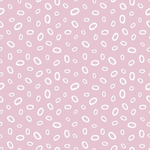 tiny ovals white/pink