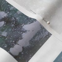 Winter wonderland watercolor painting art towel