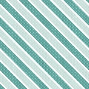 Retro textured stripe - teal and sea glass