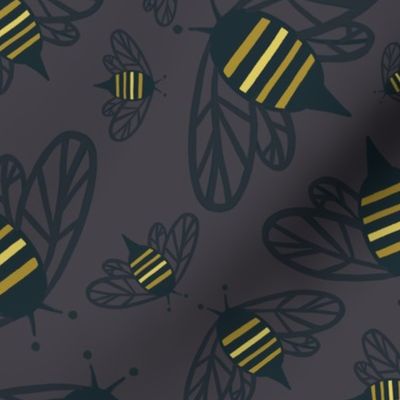 Dark-bees-24-tile