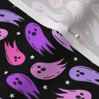 Halloween Ghosties Purple Pink Black BG - XS Scale