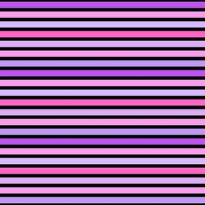 Halloween Stripes Purple Pink Black BG - Small Scale
